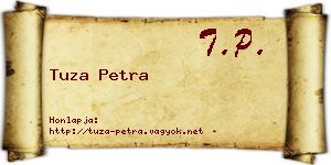 Tuza Petra névjegykártya